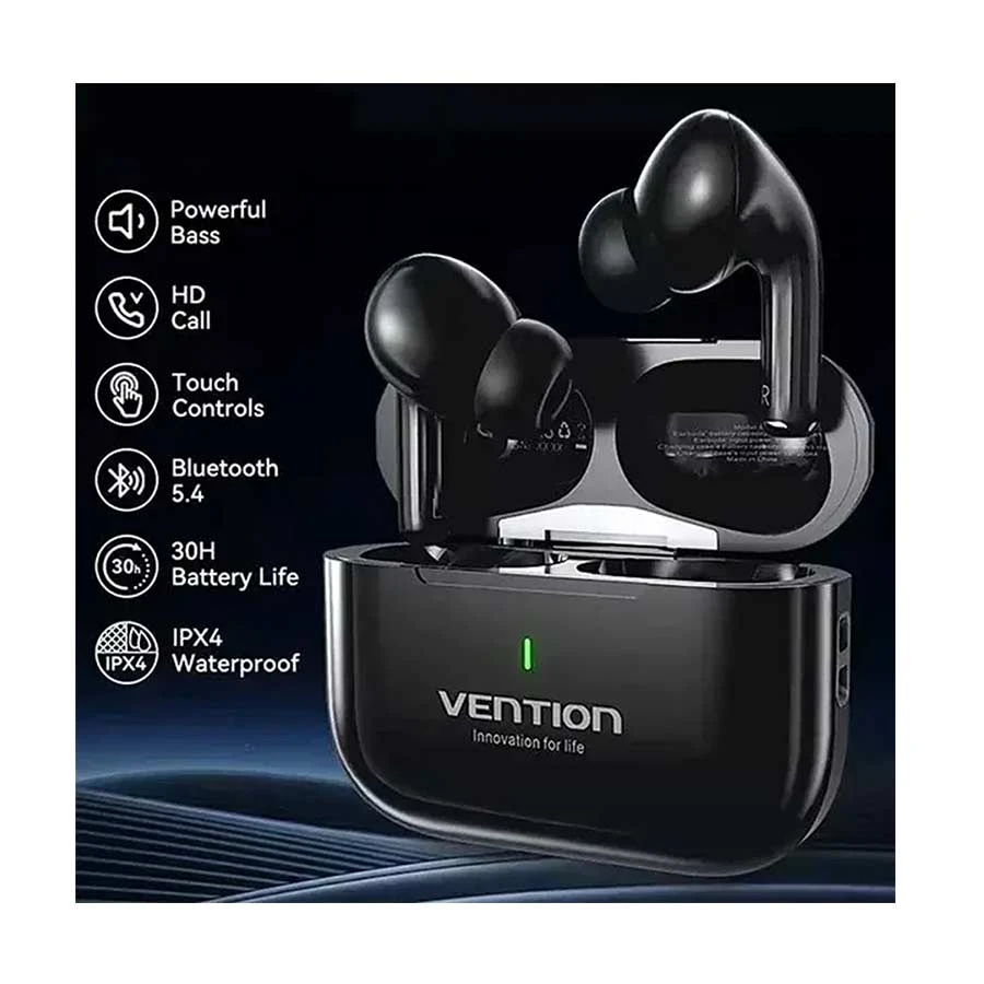 Vention Echo Lite E11 Plus Black TWS Bluetooth Earbuds