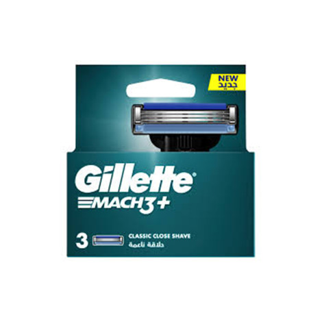 Gillette Mach3+ Classic Close Shave Razor Cartridges 3pcs (Poland)