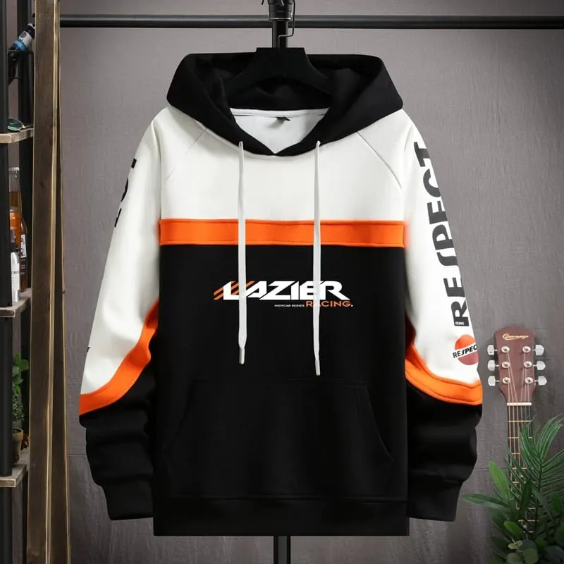 Men's Winter Hoodie, 320 GSM Cotton, Chest 38 to 42 Inch, 4 Colours