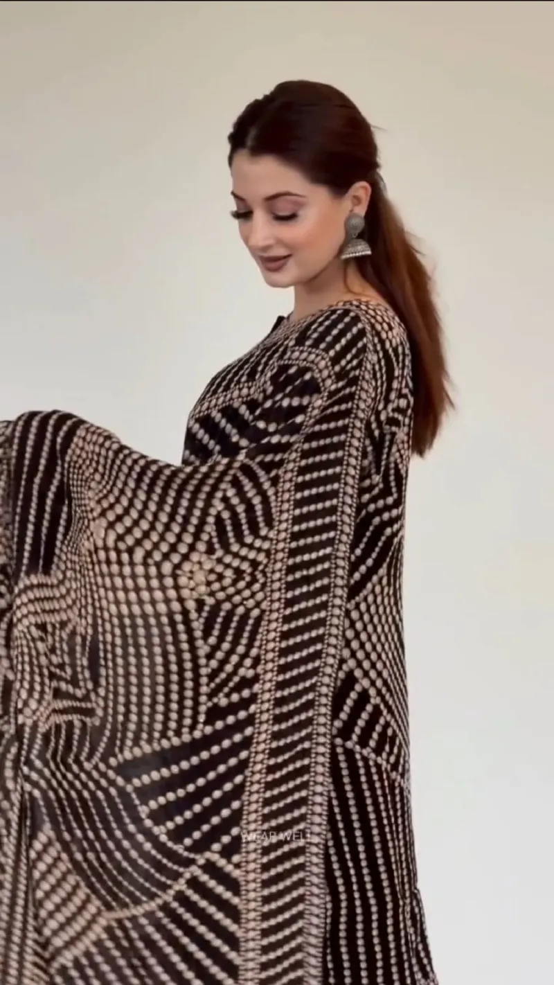 Women's Eid Silk Three Piece with Printed Orna, S to XXL, 3 Colours