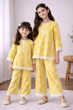 Kids' Pure Cotton Two Piece Set, 6 to 13 Years, 4 Colours