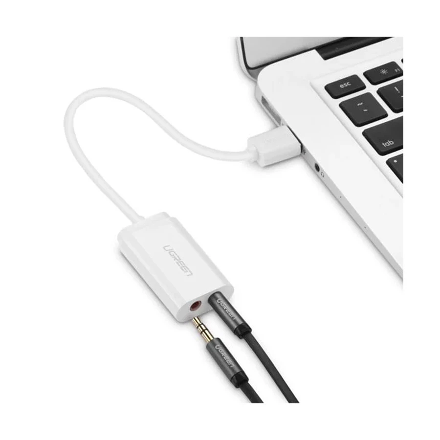 UGREEN US205 (30143) USB Male to Dual 3.5mm Female Audio Converter