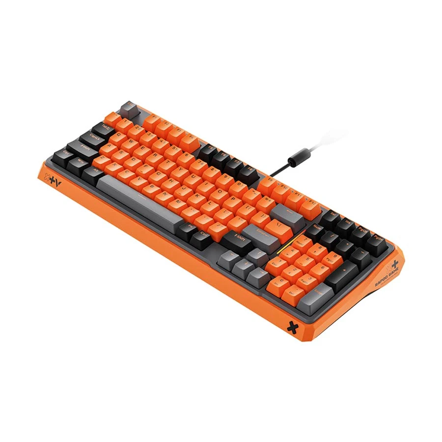 Rapoo ESK750-98 RGB Wired Red Switch Mechanical Keyboard Orange Gray