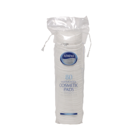 Athena Beaute Cotton Wool Cosmetic Pads 80 Pcs (EU)