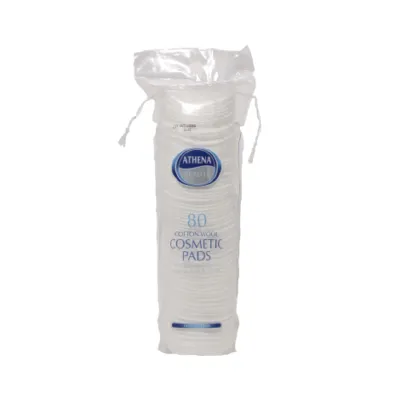 Athena Beaute Cotton Wool Cosmetic Pads 80 Pcs (EU)