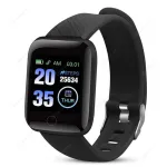 116 Plus Smart Watch Heart Rate Fitness Tracker Silicone Strap