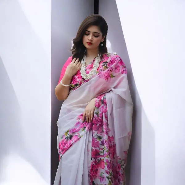 Chanduri Silk New Saree with Blouse Piece