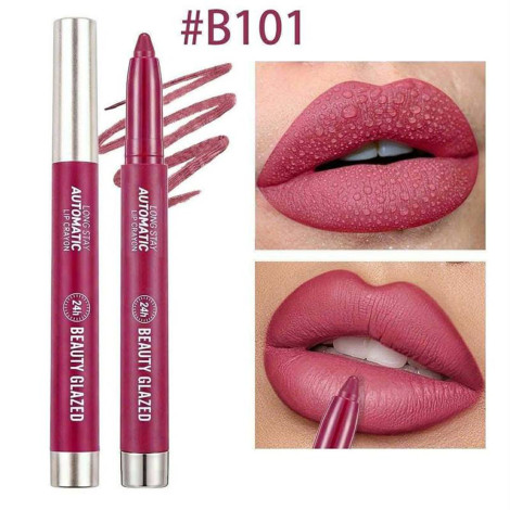 Beauty Glazed Long Stay Automatic Lip Crayon - B101 Red Wine (China)