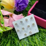 tiny crystal Chowtuskoni Nose pin  For Women