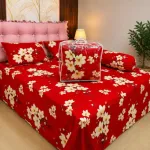 5 Piece Twill Cotton Comforter Set with King Size Bed Sheet