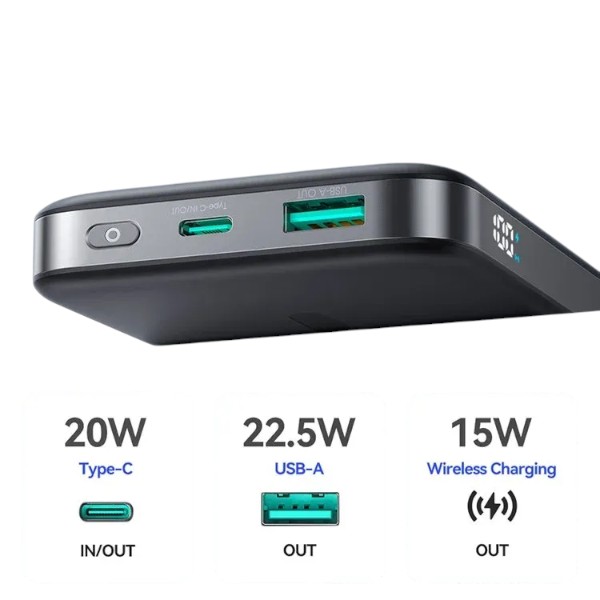 JOYROOM JR-PBM12 22.5W 10000mAh Wireless Power Bank with Kickstand