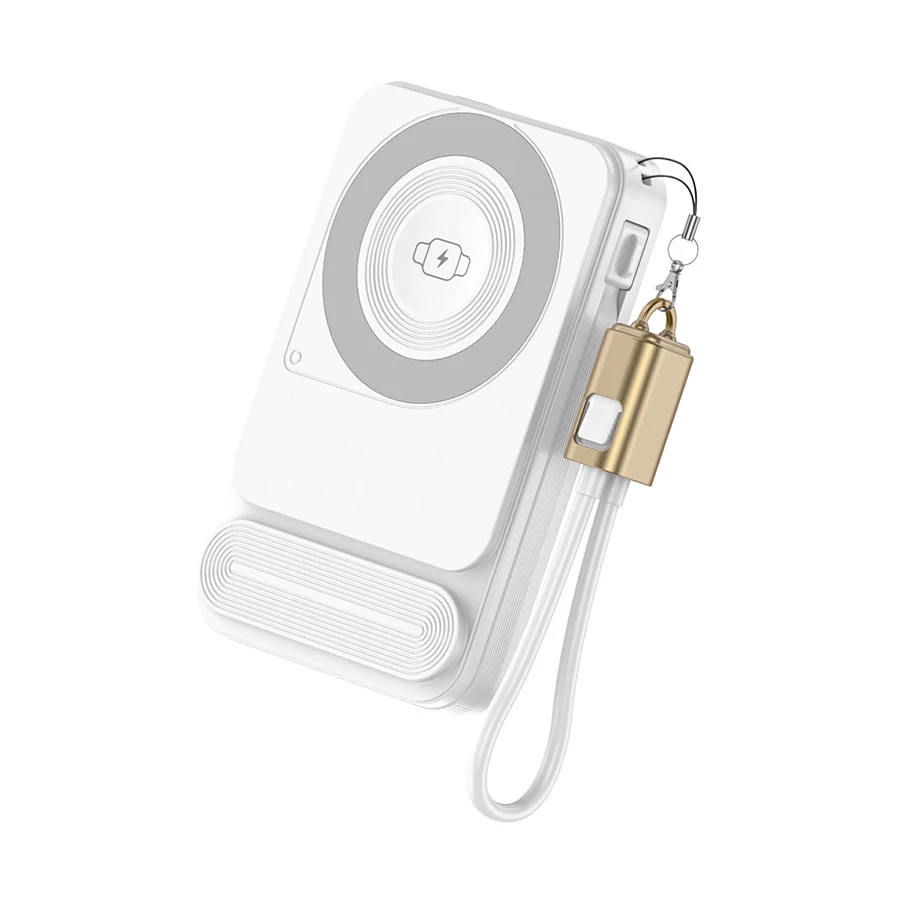 Blisbond R71T 10000mAh Wireless Power Bank with Digital Display White
