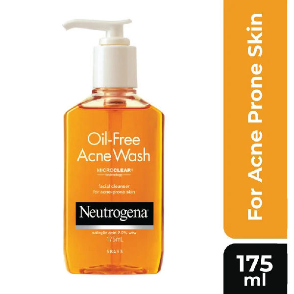 Neutrogena Oil Free Acne Wash Facial Cleanser (175ml)