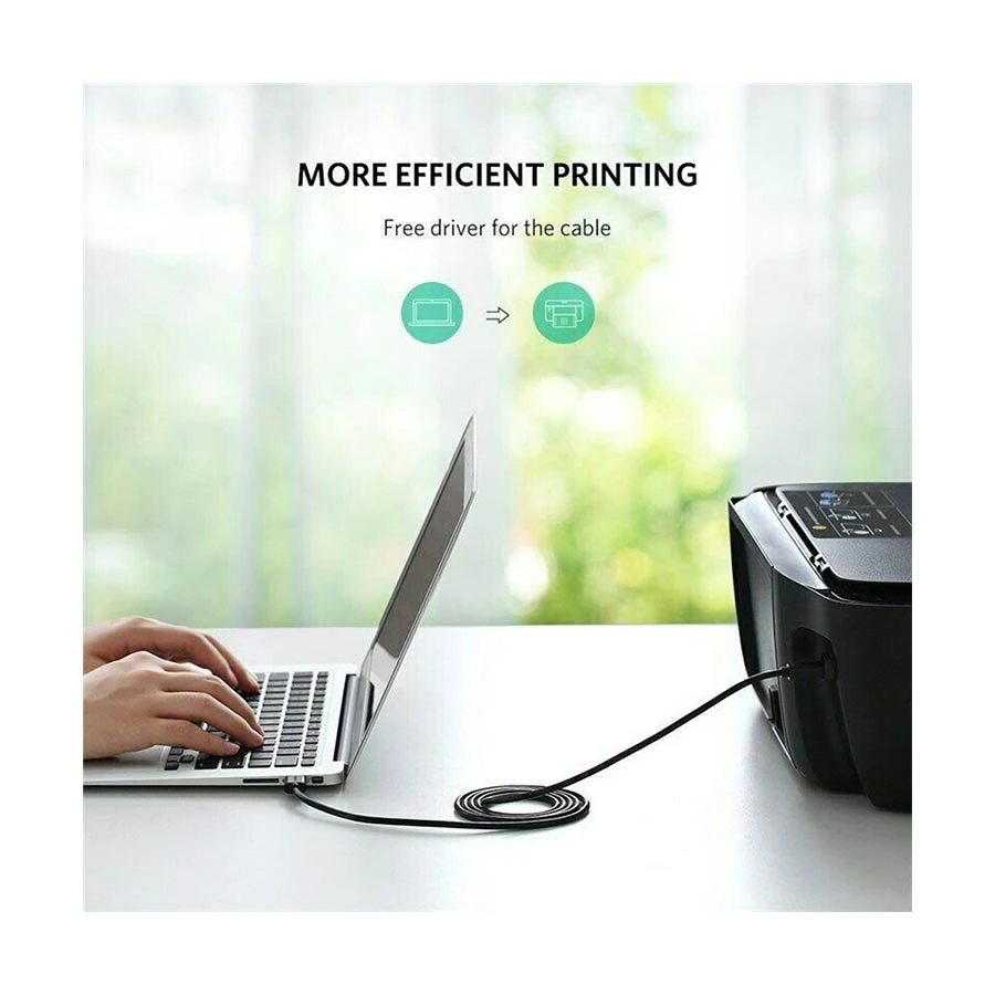 UGREEN US210 (10372) USB 3.0 Type-A to Type-B Printer Cable 2m Black