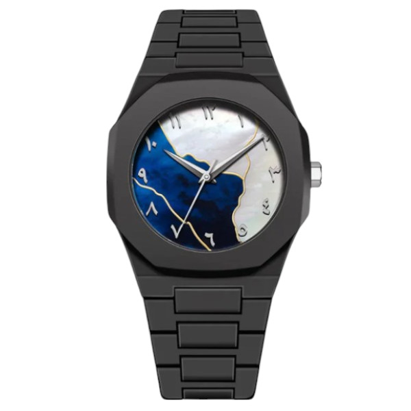 Aura watch 2025 New Arabic Aura Watch Black Modern Creative Design (Chain cutter + Box free)WB