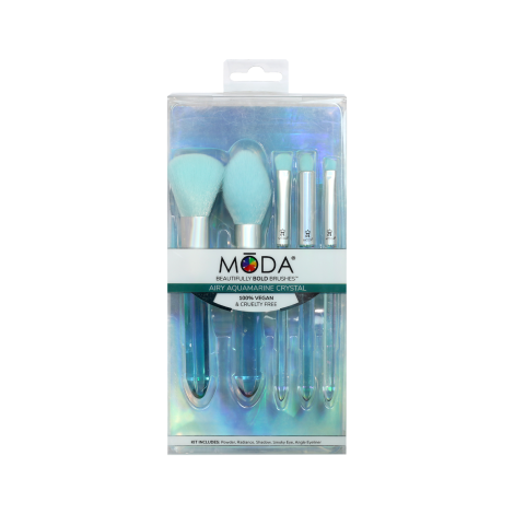 Royal And Langnickel Moda Brush Crystal Makeup 5pc Brush Set (China)