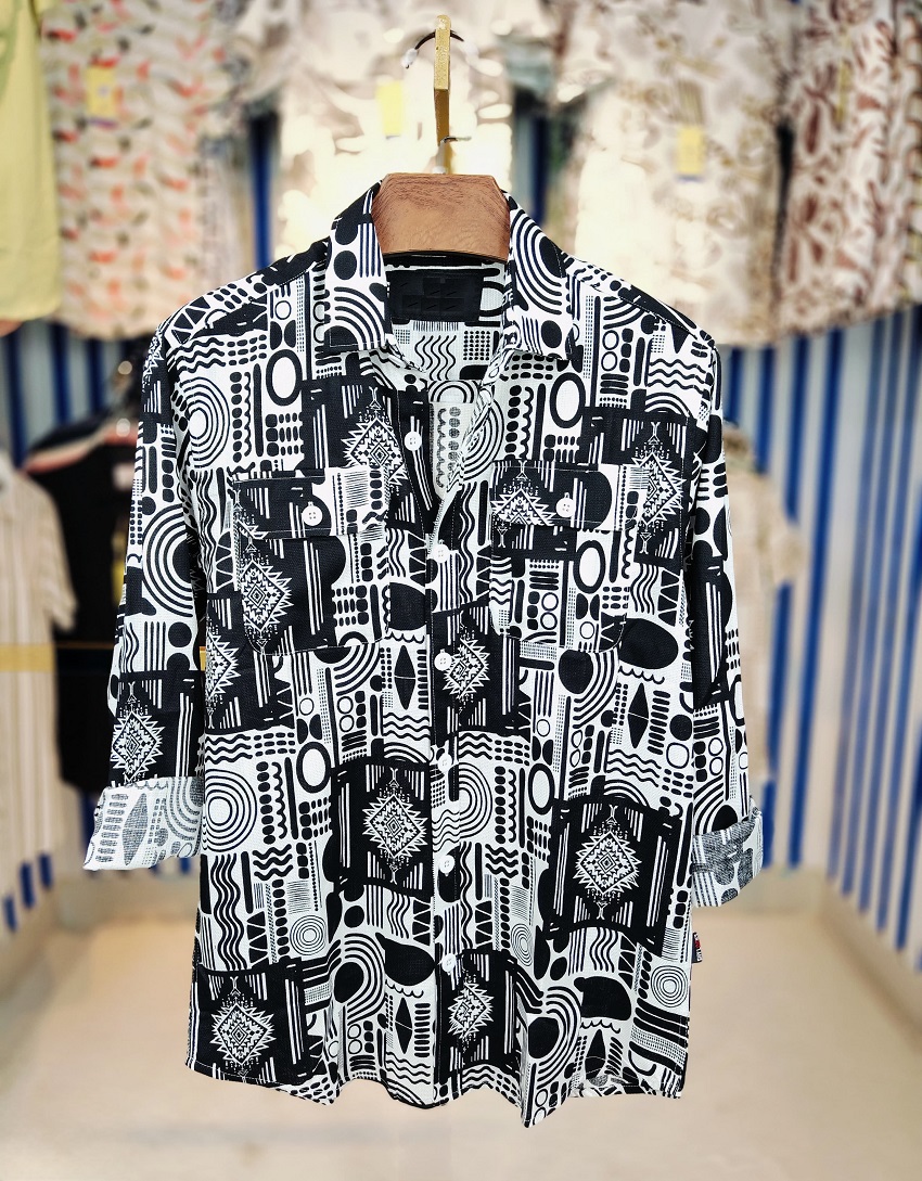 Men's AC Cotton Double Pocket Shirt with Lap Seam