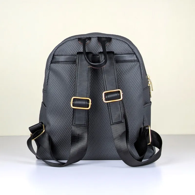 Premium Textured Synthetic Leather Backpack