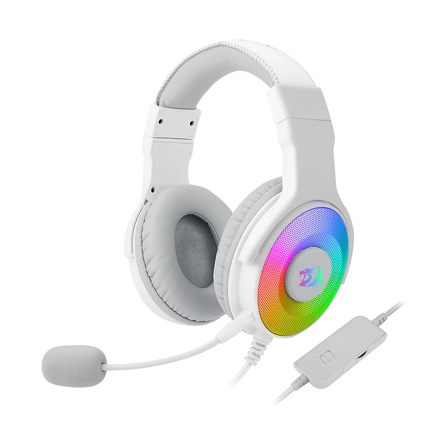 Redragon Pandora H350 RGB Wired Over-Ear White Gaming Headphone