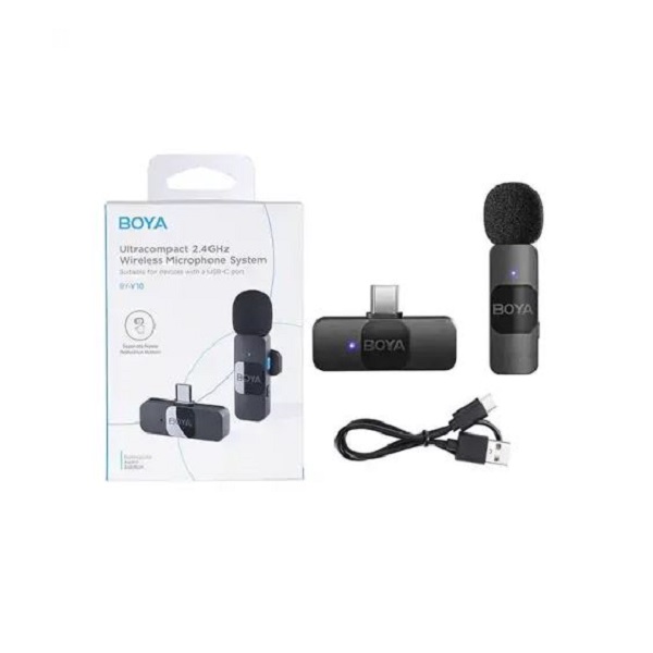 BOYA BY-V10 Wireless Microphone for Type-C Devices (1:1)