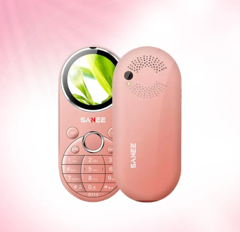 Sanee S113 Dual SIM Button Phone - Stylish Pink