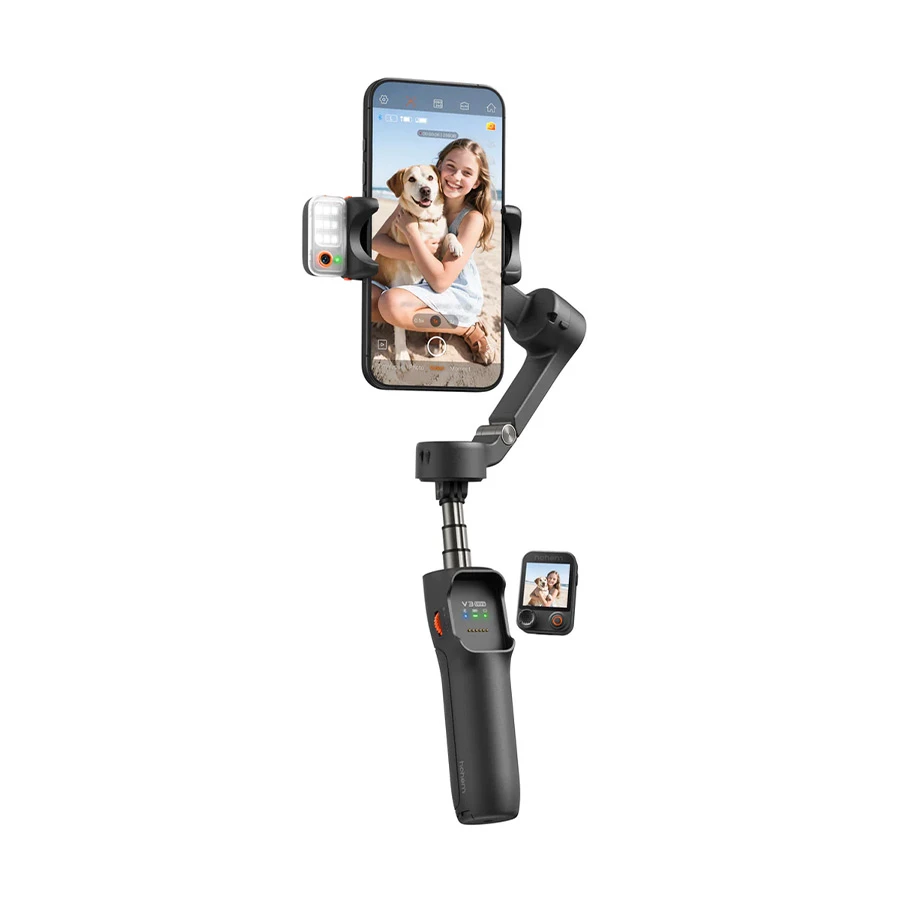 Hohem iSteady V3 Ultra 3-Axis AI Tracking Phone Gimbal, Shadow Black