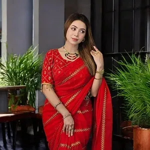 Elegance Embroidered Saree