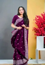 Half Silk Screen Print Saree with Jamdani Motifs, 6 Colours