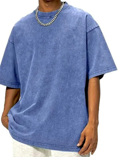 Men's Heavyweight Acid Wash Drop Shoulder T-Shirt, Sizes M to XL