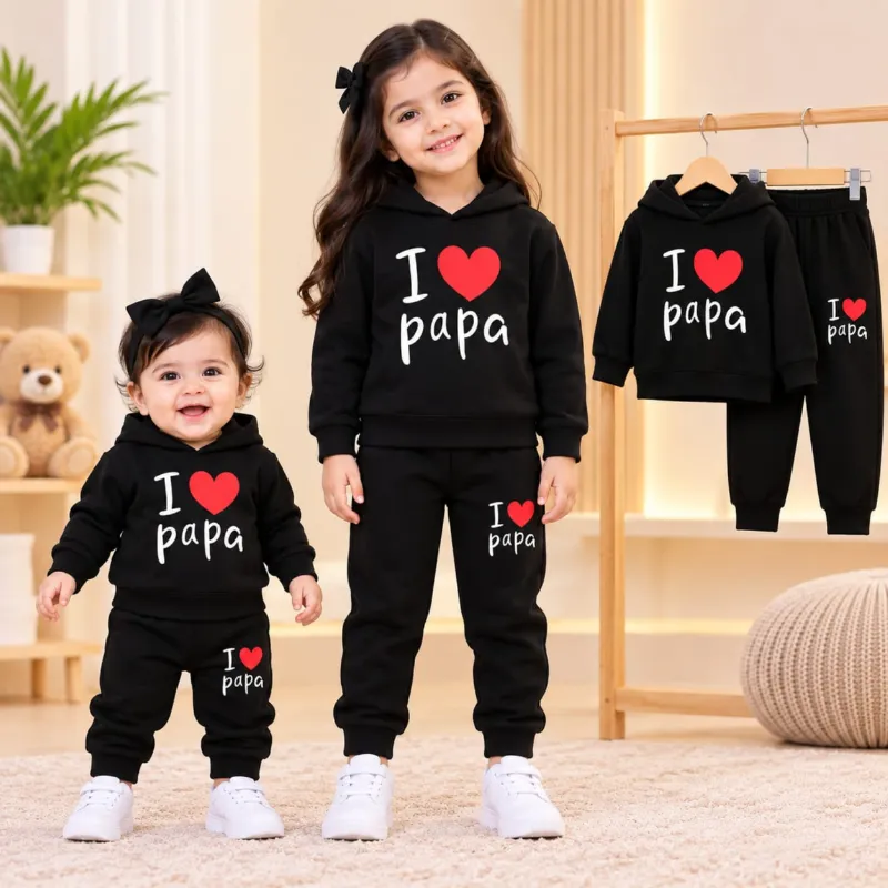 Kids' Brushed Cotton Hoodie and Pant Set, 3 Months to 8 Years