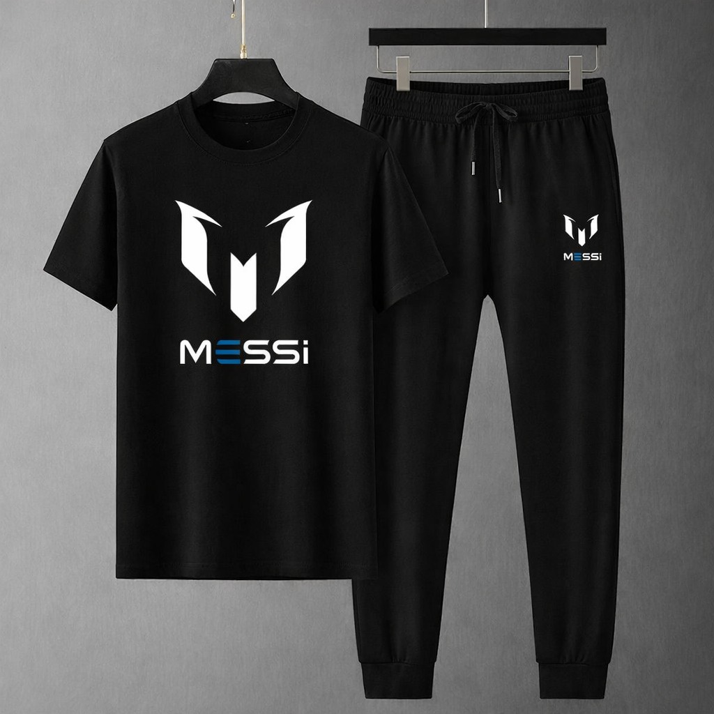 Men's Mesh Jersey Combo, Screen Print Tee and 280+ GSM Trouser