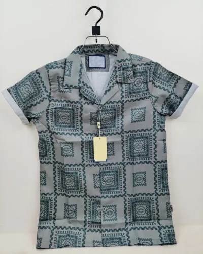 Men's Slim Fit Drop Shoulder Shirt, Spandex Cotton, Sizes M to XL