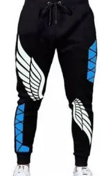 Men's Interlock Cotton Printed Joggers, Sizes M to XL