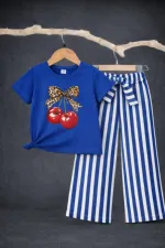 Kids' Half Sleeve Cotton Knit T-Shirt and Pant Set, 3 Colours