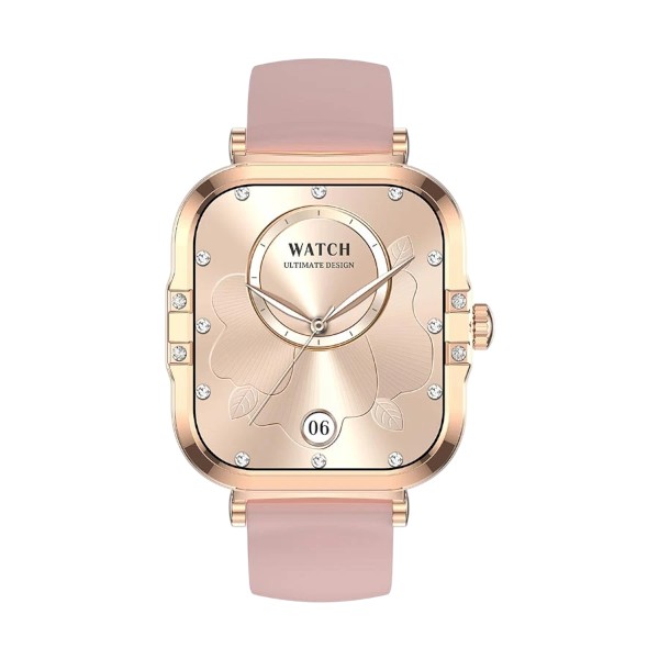Blisbond Pearl Gold AMOLED Bluetooth Calling Smart Watch