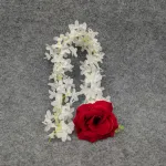 Artificial Hair Rose Flower For Woman ( Rose With Gajra flower)
