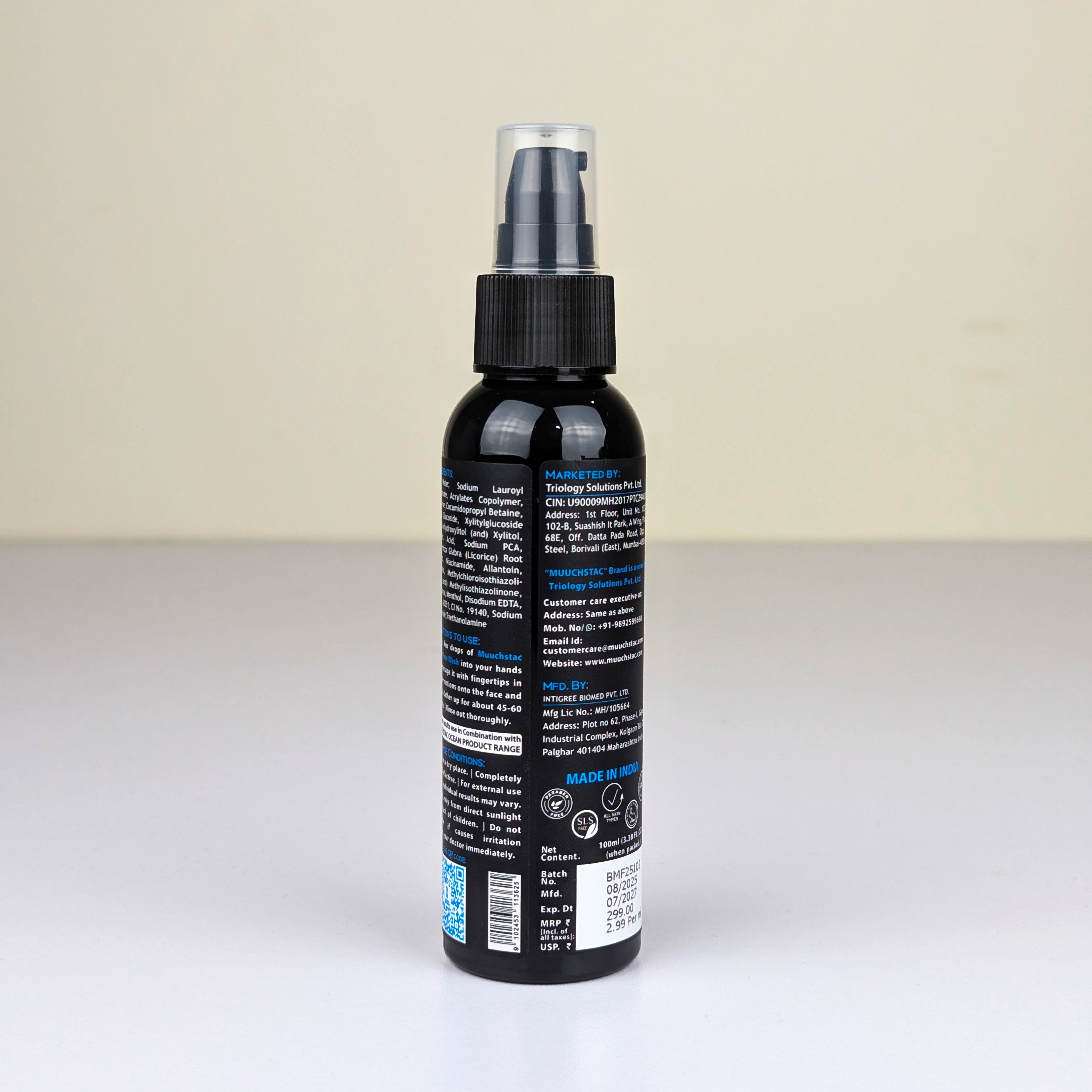 Muuchstac Ocean Face Wash For Men 100 ml