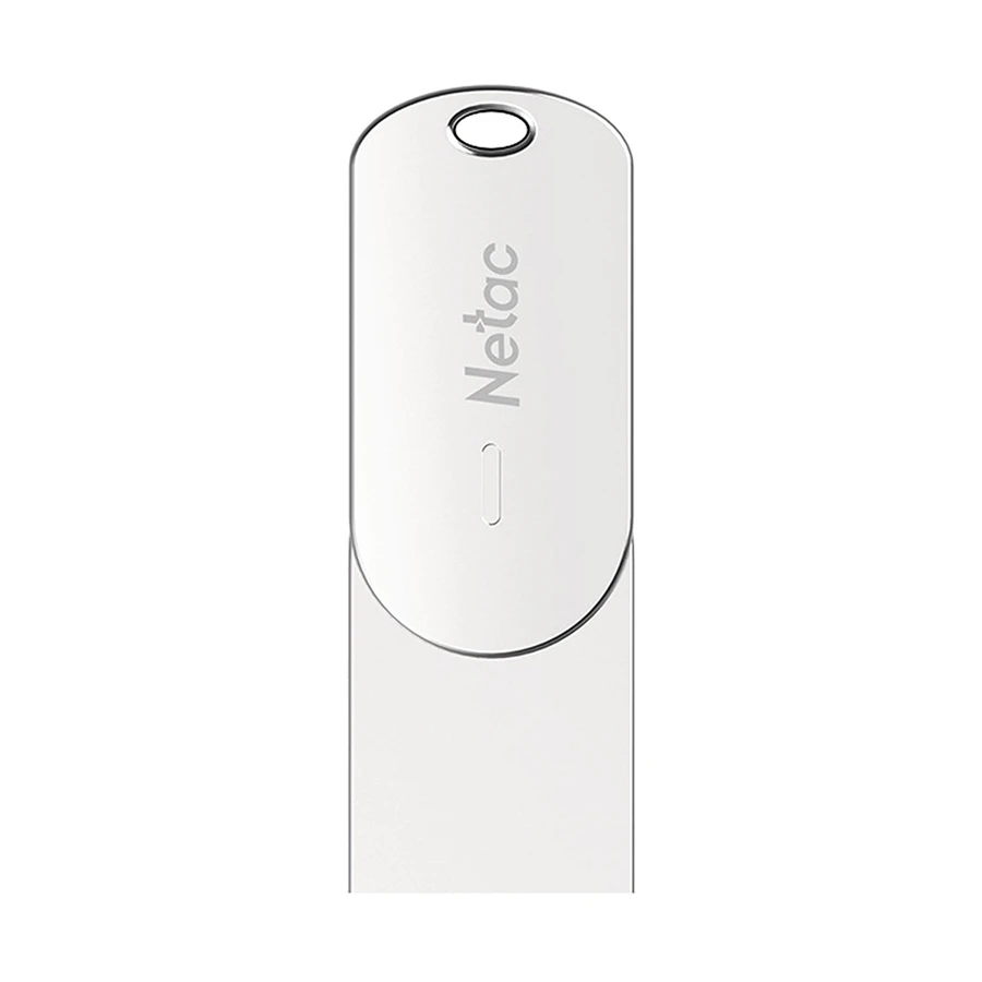 Netac U785C 64GB USB 3.1 Gen 1 & Type-C OTG Silver Pen Drive