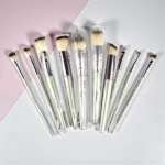 Maange Soft Touch Multiple Combinations 10pcs Makeup Brush Set – Ash Color(China)