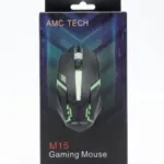AMC TECH M15 Wired Gaming Mouse with Adjustable DPI, RGB Lighting,