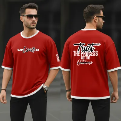 Men's 160 GSM Mesh Fabric Drop Shoulder Tee, 4 Colours