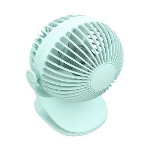 NEW!! mini Clip Fan 360 Degree Rotation Rechargeable Fan (WiWu FS03)- Light Green Color