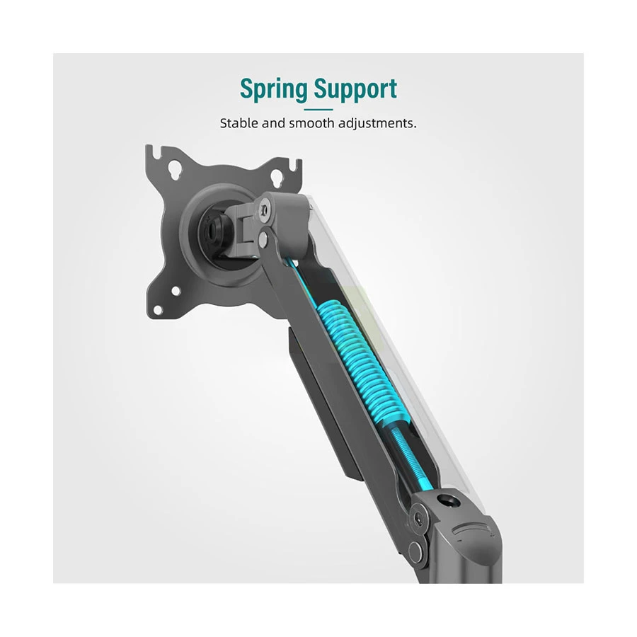 Kaloc DS120 17-32 Inch Adjustable Single Arm Monitor Desk Mount