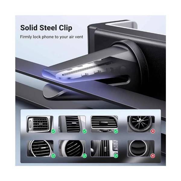 Ugreen 30283 Air Vent Mount Gray Phone Holder