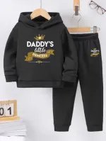 Boys' and Girls' Brushed Hoodie and Pant Set, 0 to 10 Years