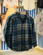 Men's Pure Cotton Full Sleeve Check and Print Shirt, Slim Fit