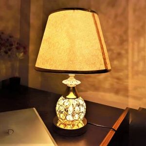 Modern Transparent Bedroom K9 Crystal Table Lamp