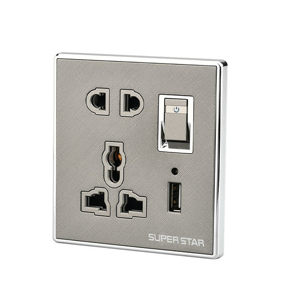 Super Star Ultimate 2 & 3 Pin Multi Socket with USB