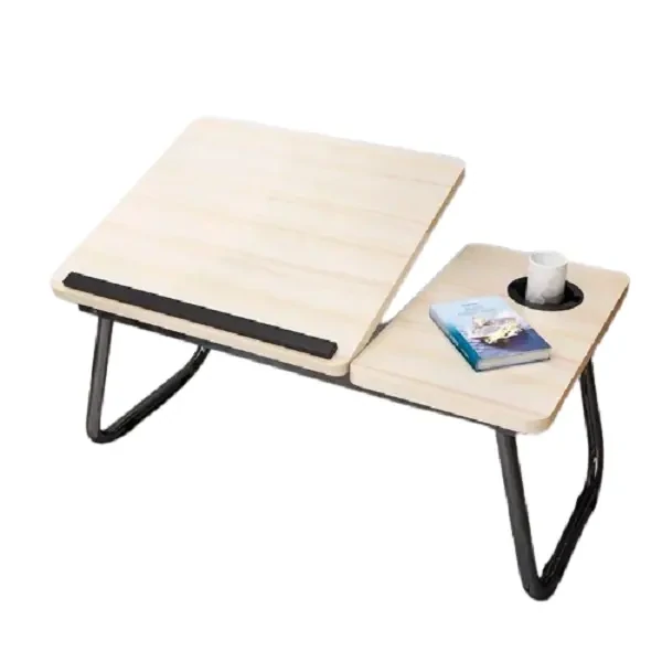 Tiltable And Foldable Double Head Laptop Table
