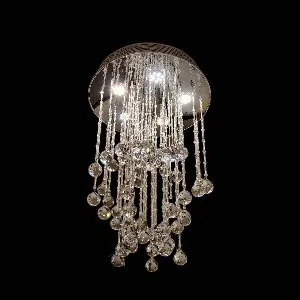 Qulik Modern Chandelier Decorative Hanging Crystal Suspension Shape LED Ceiling Light (QL-JX2525)